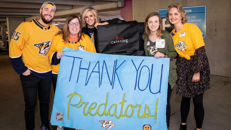 Preds Make Meal Deliveries, Virtual Visits to Children’s Hospital