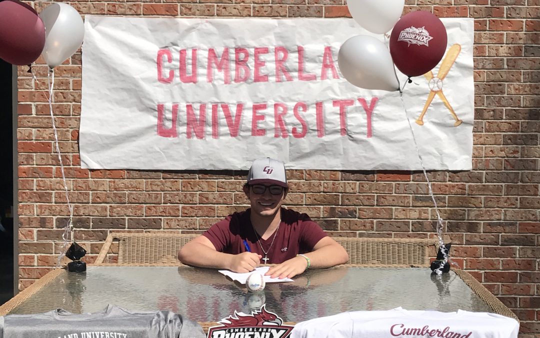 Coffee County Senior Baseball Player Signs with Cumberland University