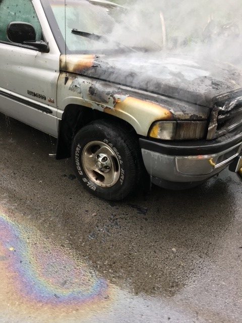 Manchester firefighters extinguish truck fire Tuesday; no injuries