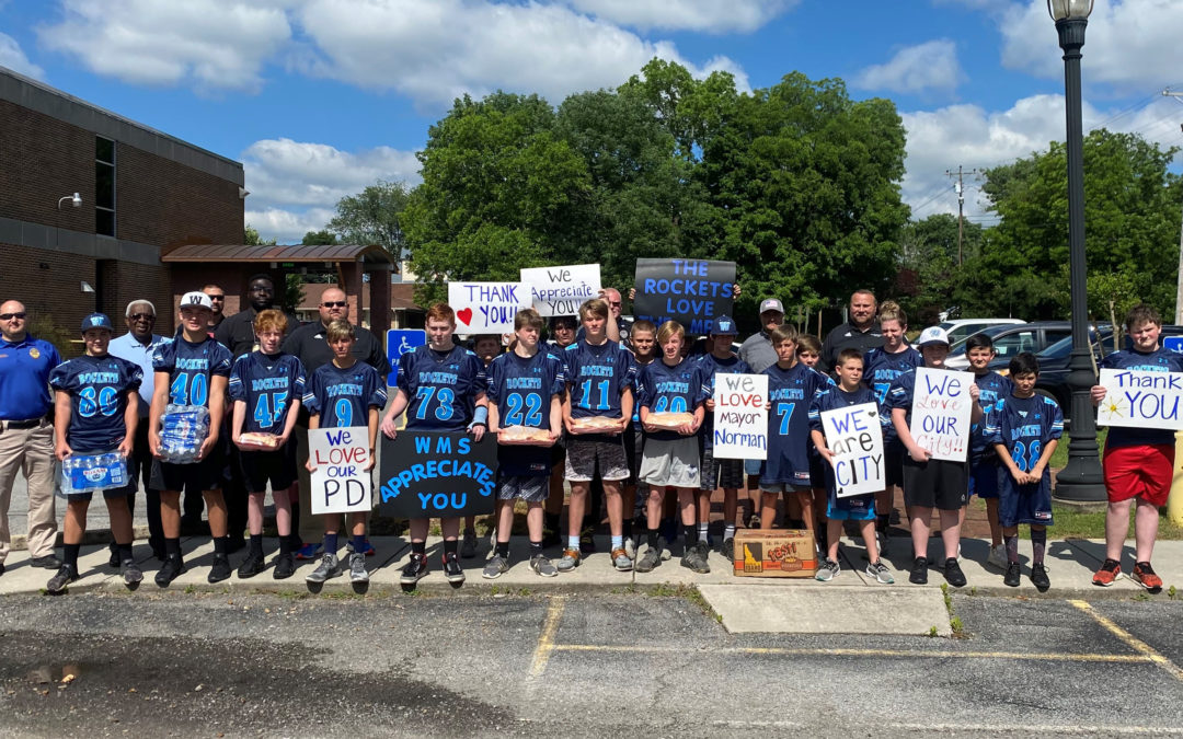 Westwood Rockets celebrate police, deliver steaks and drinks to MPD