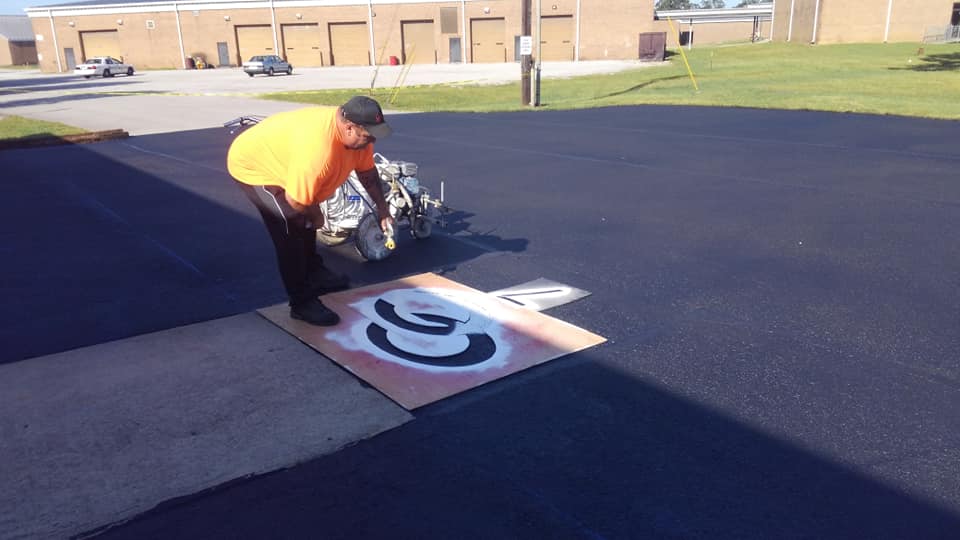 Hitting facility parking lot gets face lift