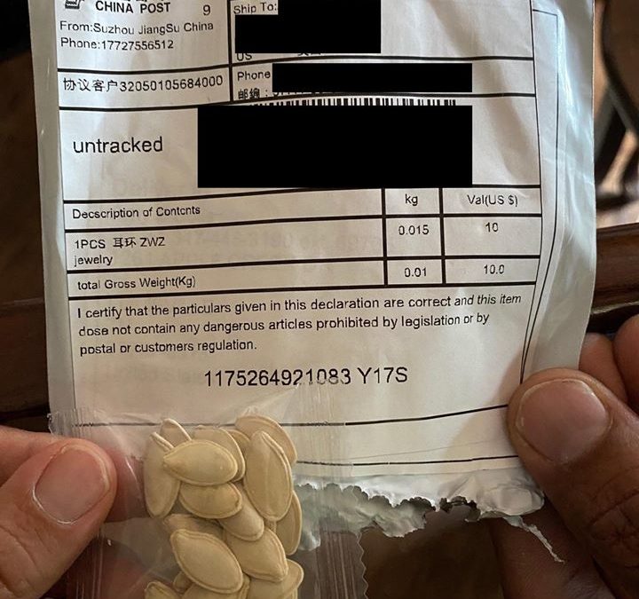Officials: don’t handle, plant seeds received in the mail from other countries