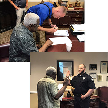 Two new officers sworn in at Manchester Police Department