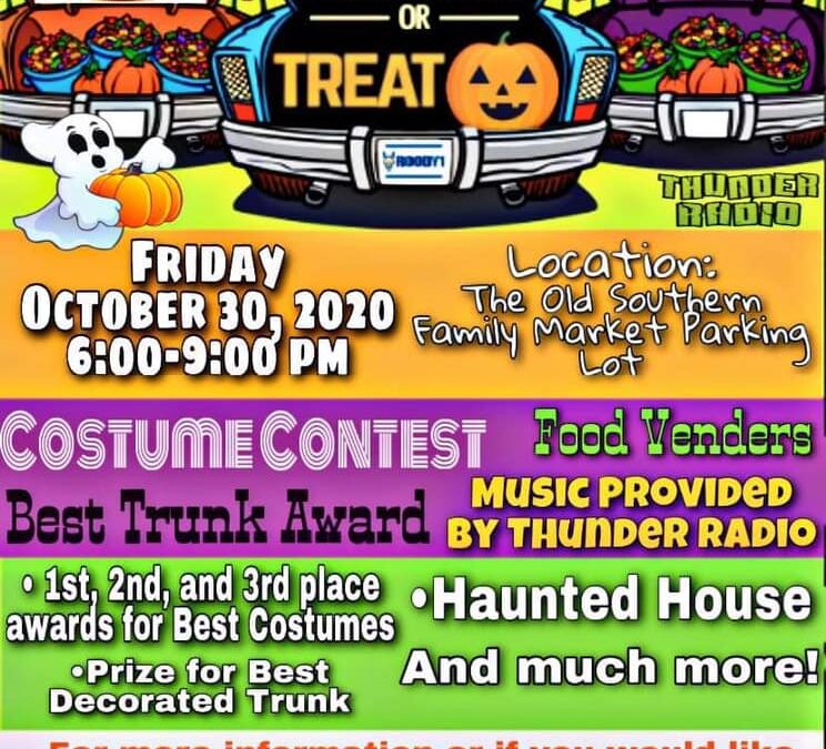 Area citizens, businesses organize trunk-or-treat event after safe on square cancellation