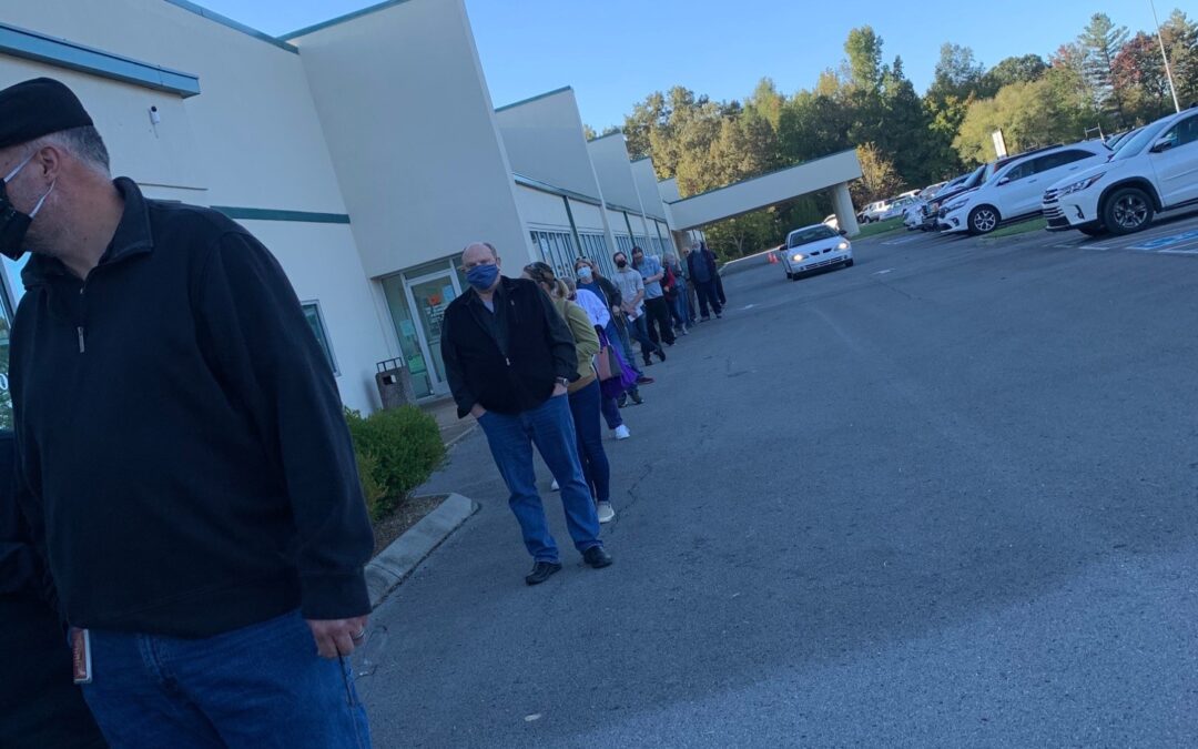 Long lines on first day of early voting in Coffee County