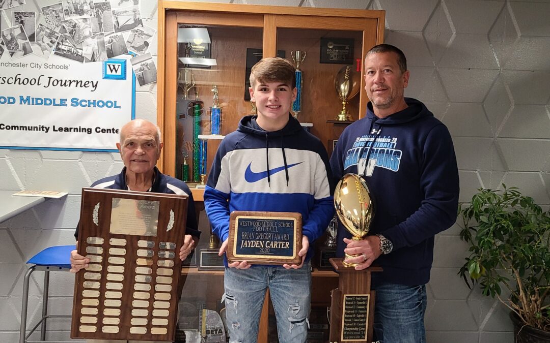 Westwood’s Jayden Carter receives coveted Brian Gregory Award
