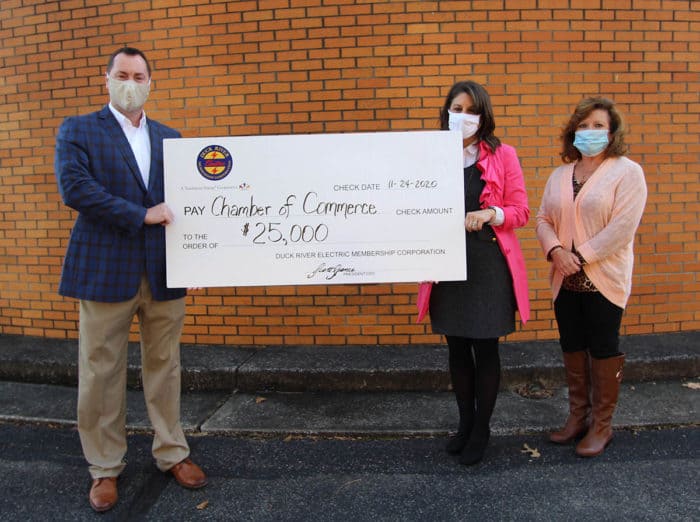 Duck River donates to Manchester Chamber