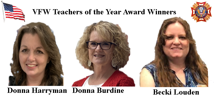 Three local teachers named VFW Teacher of the Year