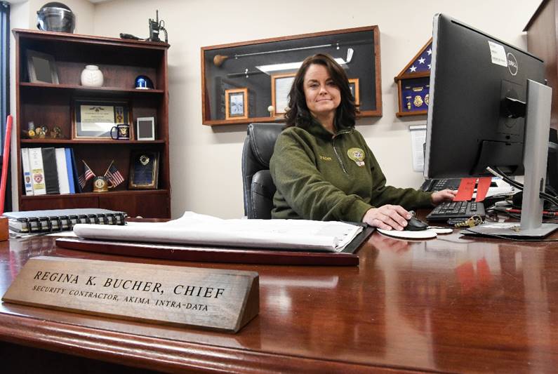 Regina Bucher is first female security services lead at Arnold AFB