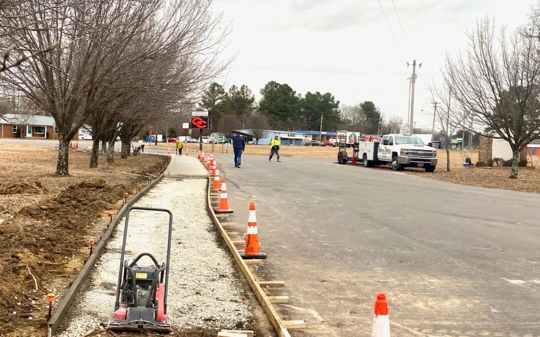 Coffee High School adding sidewalks to front circle thanks to help from local businesses