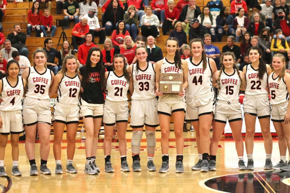 TOURNAMENT CHAMPIONS: Lady Raiders nearly pitch first-half shutout, cruise past Tullahoma for title