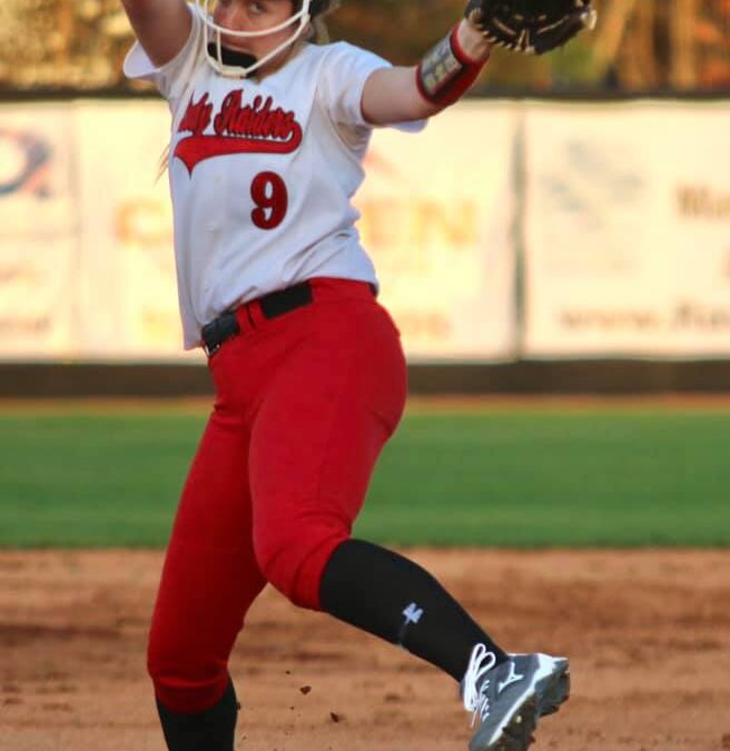 Munn tosses perfect game as Lady Raiders open District tournament with win