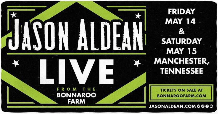 Jason Aldean to perform at Bonnaroo Farm in May