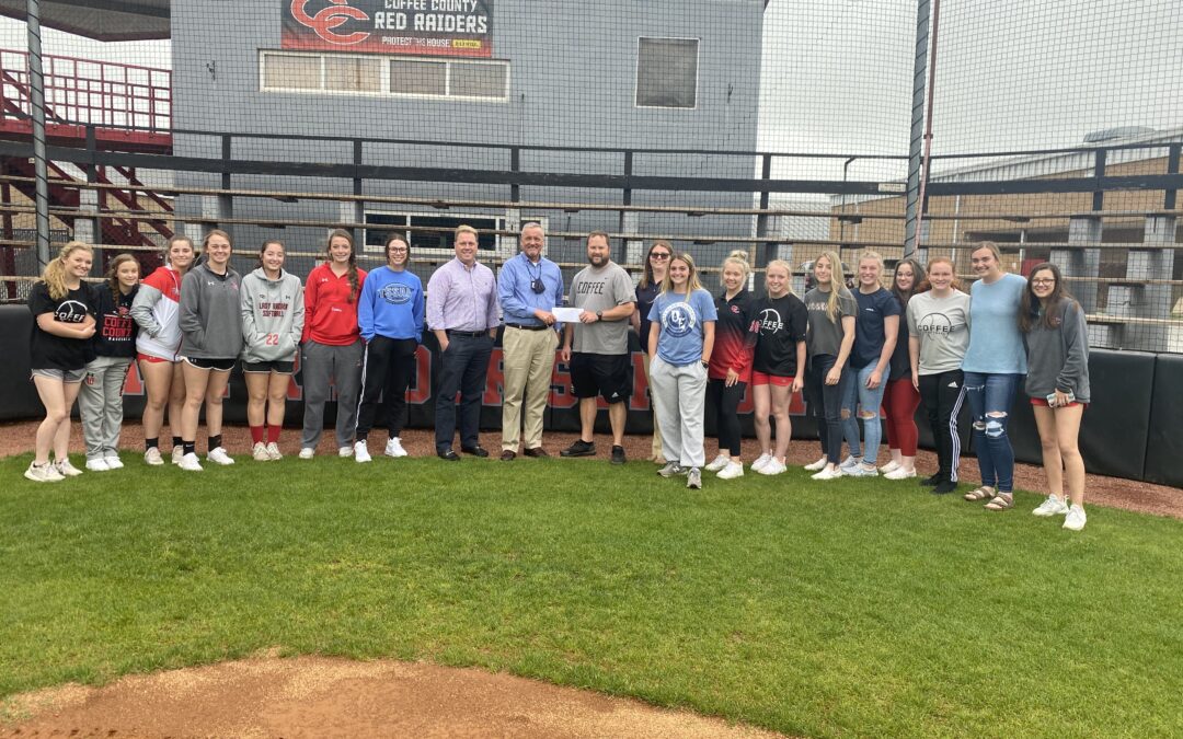 Capstar Bank donates to Lady Raider softball for facility upgrade