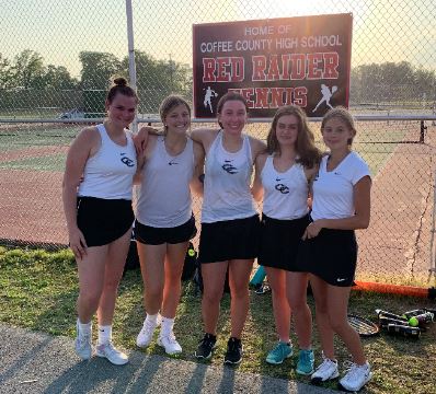 Lady Raider tennis advances to team finals in district play