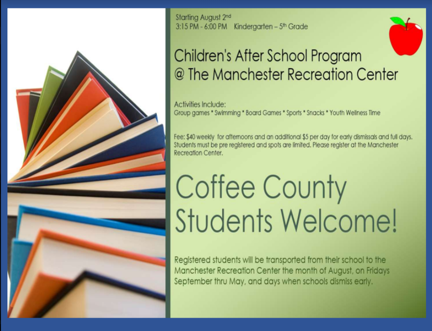 Manchester Parks and Recreation Center to begin after school program