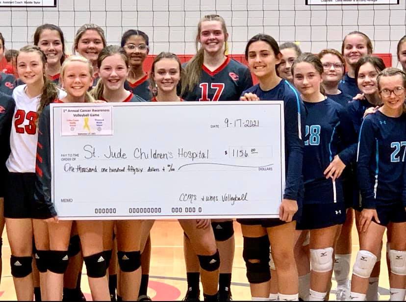 VOLLEYBALL: Coffee Middle, Westwood team up to raise over $1100 for St Jude