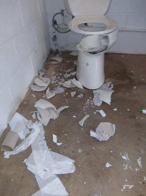Winchester police looking for suspects who vandalized park bathrooms