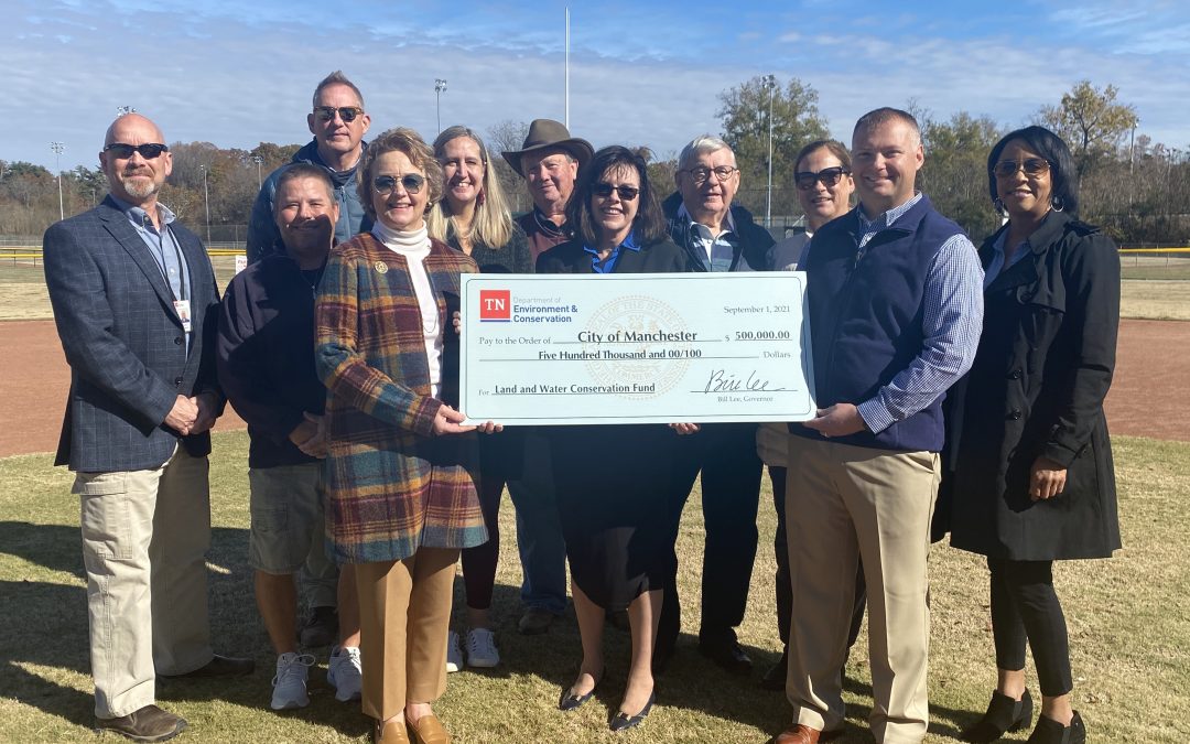 City presented with $500,000 grant for ball field lights