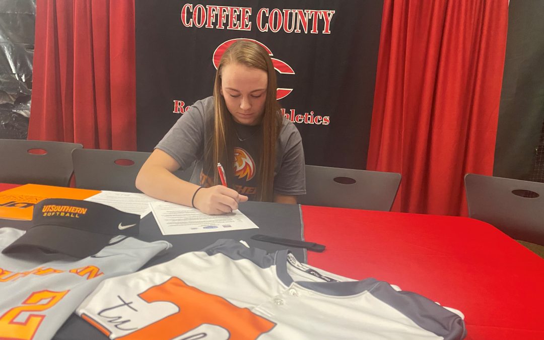 Schuster inks college softball scholarship with UT Southern