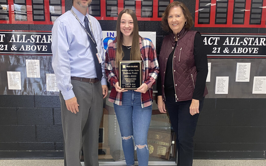 H&R BLOCK STUDENT OF THE WEEK – Madison Pruitt