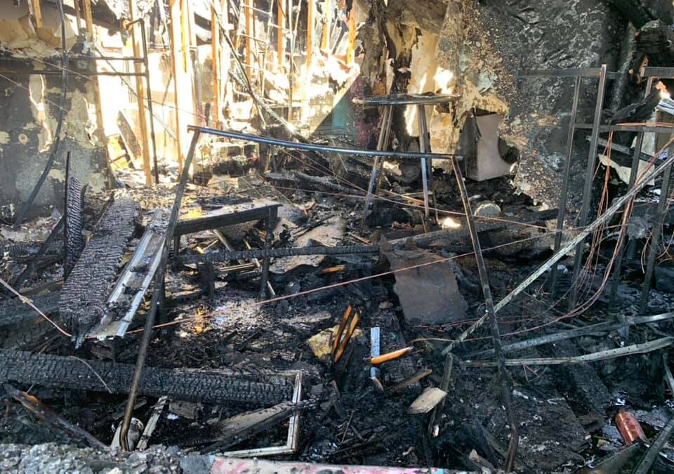 Monday fire guts multiple Manchester businesses
