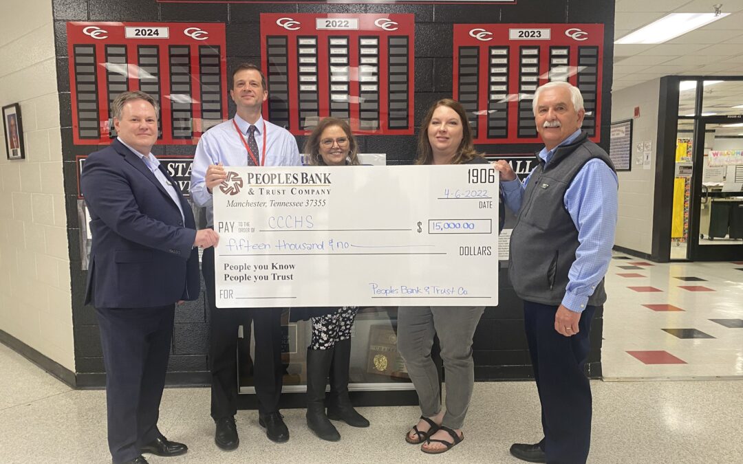 Peoples Bank donates to completely revamp CHS auditorium sound system