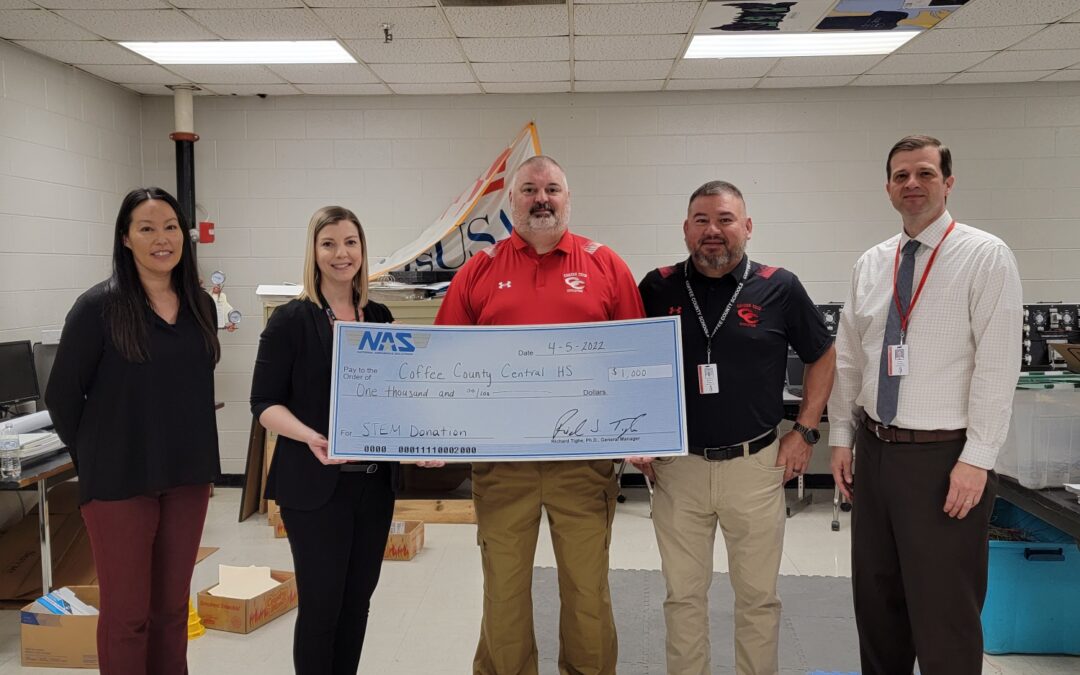 NAS donates $1,000 to CHS STEM class