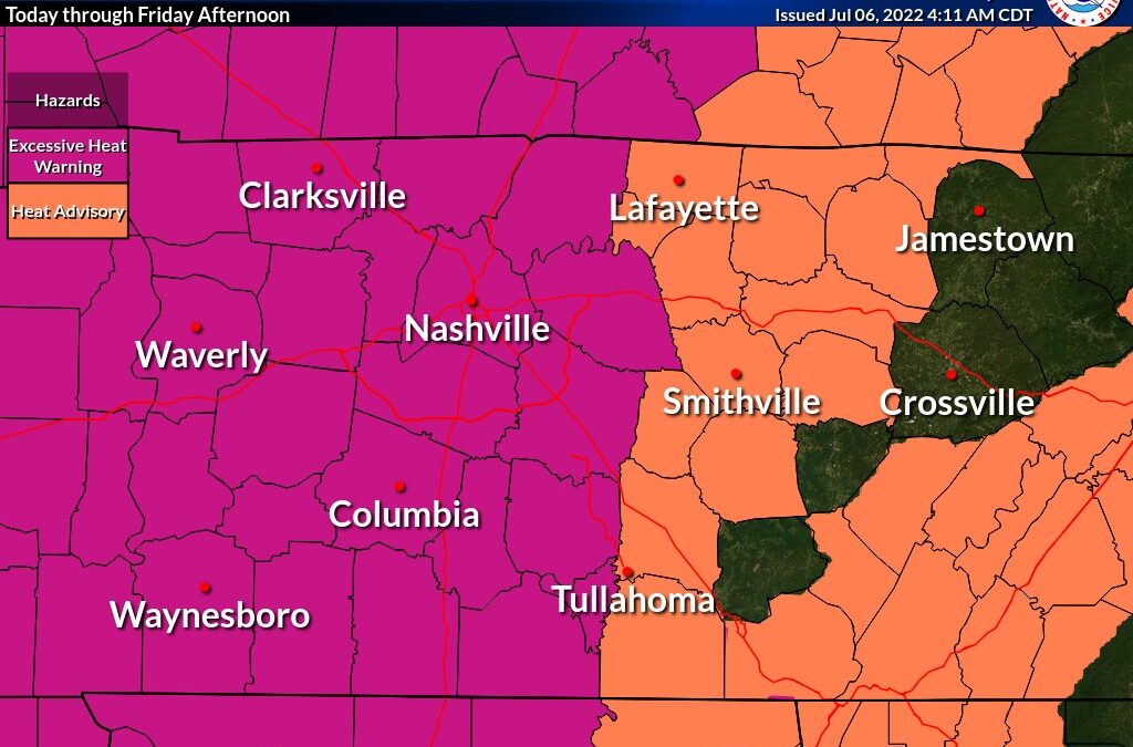 Heat advisory in place for Coffee County through Friday